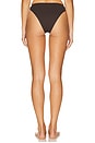 view 3 of 4 Asymmetric Draped Bikini Bottom in Espresso