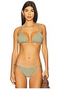 view 1 of 4 String Triangle Bikini Top in Laurel