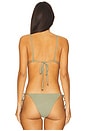 view 3 of 4 String Triangle Bikini Top in Laurel