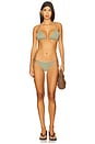view 4 of 4 String Triangle Bikini Top in Laurel