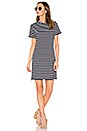 view 1 of 3 Blake Dress in Navy & Ivory Stripe