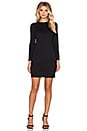 view 4 of 4 Tabitha Long Sleeve Ponte Dress in Black