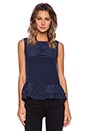 view 1 of 3 Agathe Top in Navy