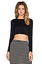 view 1 of 4 Christy Crop Top in Black