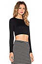 view 2 of 4 Christy Crop Top in Black