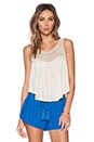 view 1 of 4 Sloane Woven Top in Souk White