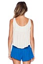 view 3 of 4 Sloane Woven Top in Souk White