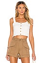 view 1 of 5 Hutton Tank Knit in Casa Blanca