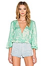 view 1 of 4 BLUSA PIPA in Coastal Green