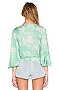 view 3 of 4 BLUSA PIPA in Coastal Green