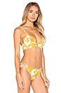 view 2 of 4 HAUT DE MAILLOT DE BAIN TRIANGLE DAKODA in Gold