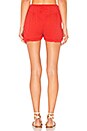 view 3 of 4 Maithili Tie Shorts in Fire Red