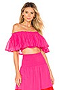 view 1 of 4 Jaisalmer Crop Blouse in Fuchsia