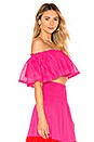 view 2 of 4 Jaisalmer Crop Blouse in Fuchsia