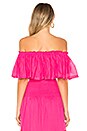 view 3 of 4 Jaisalmer Crop Blouse in Fuchsia