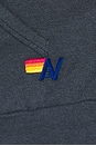 view 5 of 5 Cross Stripe Relaxed Pullover Hoodie in Charcoal