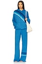 view 5 of 5 SWEAT À CAPUCHE CROSS STRIPE RELAXED in Cobalt & Blue