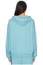 view 3 of 4 Wave Stripe 4 Relaxed Pullover Hoodie in Aquamarine & Aqua