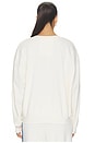 view 4 of 5 5 Stripe Crew Relaxed Sweatshirt in Vintage White