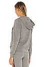 view 3 of 4 5 Stripe Zip Hoodie in Heather Grey