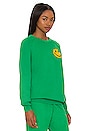 view 2 of 4 Small Smiley Crewneck Sweatshirt in Kelly Green