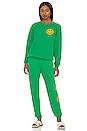 view 4 of 4 Small Smiley Crewneck Sweatshirt in Kelly Green