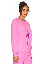 view 2 of 4 Bolt Fade Crewneck Sweatshirt in Electric Pink & Purple