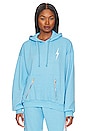 view 1 of 5 SUDADERA BOLT STITCH in Sky & White