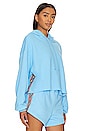 view 2 of 4 SUDADERA CON CAPUCHA RECORTADA BOLT STRIPE RELAXED in Sky