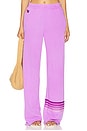 view 1 of 6 Rugby Stitch Wide Leg Pocket Sweatpant in Neon Purple & Purple