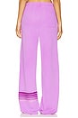 view 4 of 6 Rugby Stitch Wide Leg Pocket Sweatpant in Neon Purple & Purple