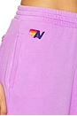 view 6 of 6 Rugby Stitch Wide Leg Pocket Sweatpant in Neon Purple & Purple