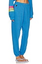 view 3 of 7 5 Stripe Sweatpant in Cobalt & Neon