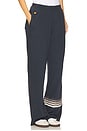 view 2 of 6 Rugby Stitch Wide Leg Pocket Sweatpant in Charcoal