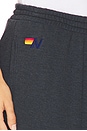 view 6 of 6 Rugby Stitch Wide Leg Pocket Sweatpant in Charcoal