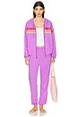 view 5 of 6 5 Stripe Sweatpant in Neon Purple & Neon