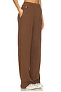 view 2 of 6 5 Stripe Wide Leg Pocket Sweatpant in Chocolate & Espresso