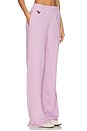 view 2 of 6 5 Stripe Wide Leg Pocket Sweatpant in Mauve & Magenta Orange