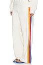 view 1 of 7 PANTALON SWEAT JAMBES LARGES 5 STRIPE in Vintage White