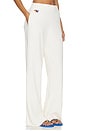 view 4 of 7 PANTALON SWEAT JAMBES LARGES 5 STRIPE in Vintage White