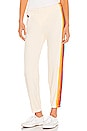 view 1 of 4 5 Stripe Sweatpant in Vintage White
