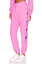 view 1 of 5 Bolt Fade 4 Sweatpant in Electric Pink & Purple