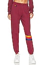 view 1 of 5 Rainbow Stitch Sweatpants in Plum