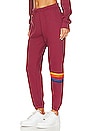 view 3 of 5 Rainbow Stitch Sweatpants in Plum