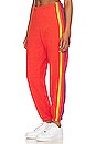 view 3 of 6 СПОРТИВНЫЕ БРЮКИ 5 STRIPE in Tangerine & Yellow Purple