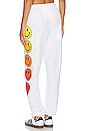 view 4 of 5 PANTALON SWEAT SMILEY SUNSET in White