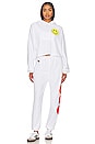 view 5 of 5 PANTALON SWEAT SMILEY SUNSET in White