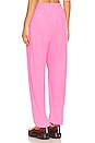 view 4 of 5 Rainbow Embroidery Sweatpant in Neon Pink