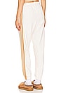 view 4 of 5 5 Stripe Sweatpant in Vintage White & Sand