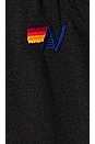 view 6 of 6 5 Stripe Sweatpant in Black & Neon Rainbow